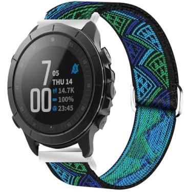 Imagem de Pulseira de relógio inteligente Wahoo ELEMNT Rival, pulseira de reposição ajustável de nylon elástico Lamshaw para homens e mulheres, compatível com smartwatch Wahoo ELEMNT Rival (1, planta)