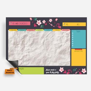 Imagem de Imã De Geladeira Porta Recados - Planner Magnético - Planejamento Mensal Semanal 20x30cm e 30x40cm (8, 30x40cm)