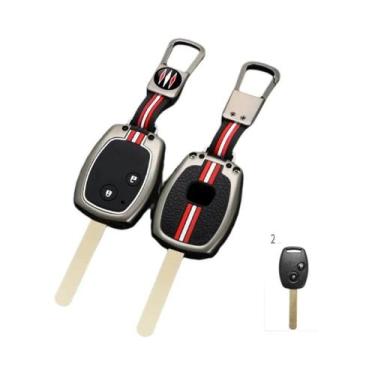 Imagem de Honda Accord Civic CRV Pilot Key Case Capa De Metal Chaveiro Protetor 