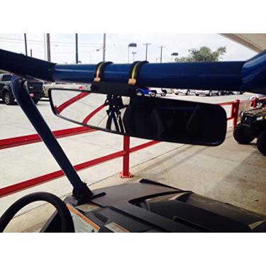 Imagem de Espelho retrovisor panorâmico extra largo de 42 cm para unidades de barra redonda Polaris/John Deere UTV