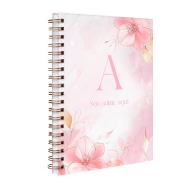 Imagem de Agenda 2026 Planner Semanal Personalizada Floral Letra Rosa