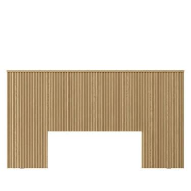 Imagem de Cabeceira Casal Ripada 133x241com Frame Alexa  EdeCasaMoveis