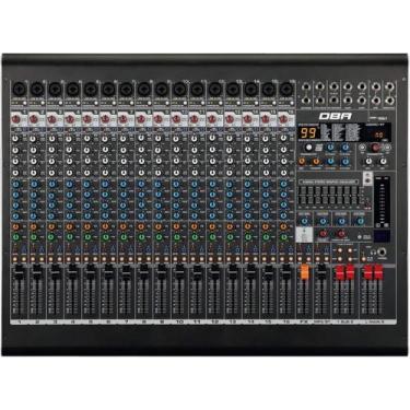 Imagem de Mesa de som analógica dbr dm16 usb 16 canais c/ efeitos