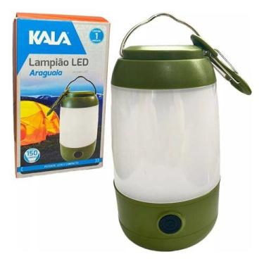 Imagem de Lampião Lanterna Camping Barraca Luz Pesca Trilha Cor Verde KALA
