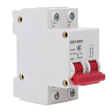 Imagem de Disjuntor de Circuito Em Miniatura DC, Confiável 4Ka Capacidade de Ruptura 2p 250V, Proteção contra Sobrecarga para Bateria de RV e Fotovoltaico Solar (50A)