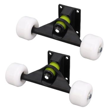 Imagem de 2PCs Skateboard Trucks Conjunto, Rodas de Skate Rolamentos de Hardware Combin Starter Conjunto, 4 Rodas Caminhão Longboard de Liga de Alumínio de 4 Polegadas para Substituição