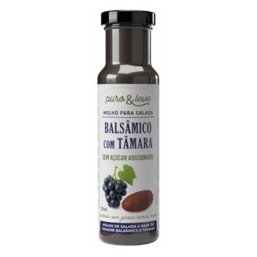 Imagem de MOLHO SALADA SAUDÁVEL VEGANO BALSÂMICO COM TÂMARA PURO & LEVE 250ML