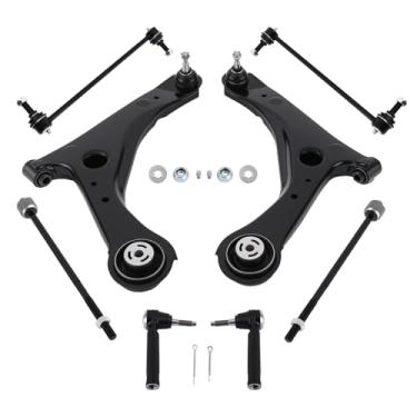 Imagem de maXpeedingrods 8Pcs Front Lower Control Arm Kit for Dodge Grand Caravan 2008-2018 Chrysler Town & Country 2008-2016 Volkswagen Routan 2009-2010, Suspension Kit with Sway Bar Link Outer & Inner Tie Rod
