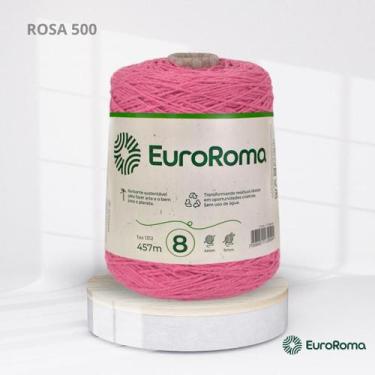Imagem de Barbante Nº 8 da EuroRoma com 600g, 500 | ROSA