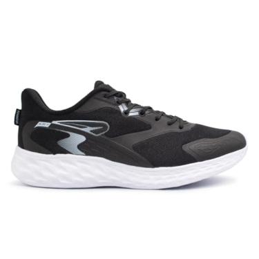 Imagem de Tenis Rainha Play IV, Unissex, Preto/Branco, 43