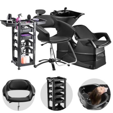 Imagem de Lavatório Champ + Cadeira Primma + Carrinho Vegas Dompel