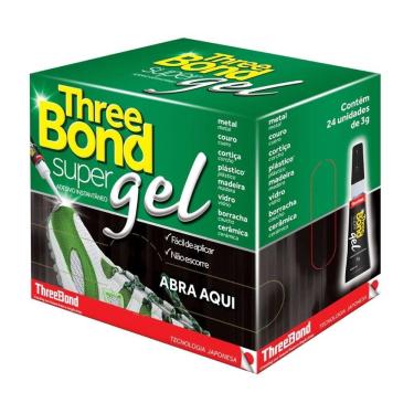 Imagem de Cola Three Bond Super Gel 3g - Embalagem com 24 Unidades