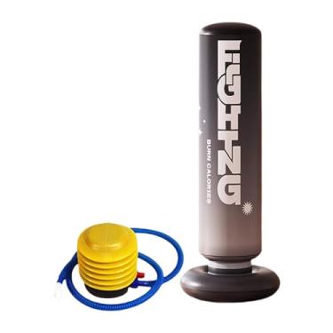 Imagem de Baoblaze Saco de pancadas inflável para crianças, Bopper para prática de caratê e boxe, sacos de boxe e caratê, saco de pancadas inflável para idades de 4 a 12, Gark Gray, 1.5 Milhão