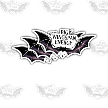 Imagem de 3 peças de adesivos de energia Big Wingspan presentes para amantes de pássaros, entusiastas de animais, buscadores da natureza, fãs de vida selvagem, buscadores de energia positiva, fãs de citação