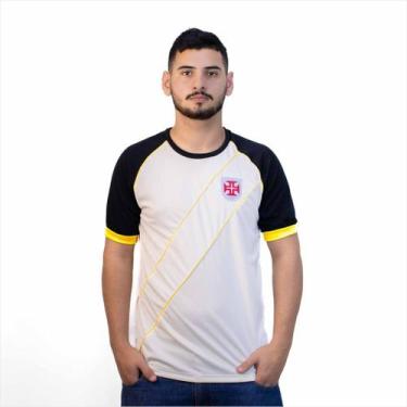 Imagem de Camisa Retrô Vasco Classic Root Retro Mania Masculina, G, Off white