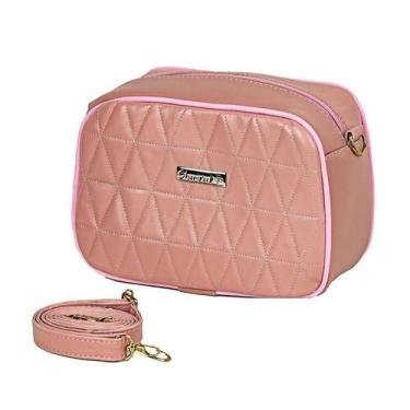 Imagem de Bolsa Feminina Matelassê Pequena Shamrock Transversal Rosa