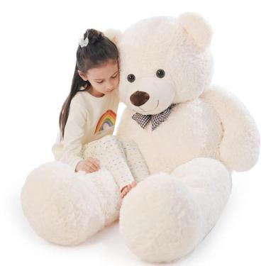 Imagem de Brinquedo de pelúcia branco gigante Teddy Bear Poutmac Big de 120 cm p