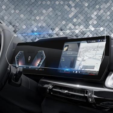 Imagem de Didisky Protetor de tela de vidro temperado Full HD, ajuste perfeito para BMW X1 2023 2024 2025 [Navi de 10,7 polegadas + painel de 10,25], fácil instalação com kit de ferramentas, 9H, fácil de limpar