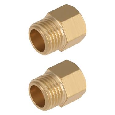 Imagem de Briny River 2 peças M12 x 1 mm fêmea para 1/4 BSP macho adaptador de latão para conexão de tubo de água de equipamento pneumático