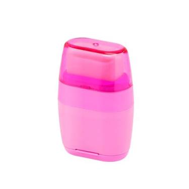 Imagem de Apontador Duplo com Borracha BRW Double Connect Unidade, Rosa
