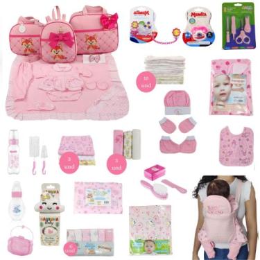 Imagem de Kit Bolsa de Maternidade 3 Peças + Saída maternidade + Enxoval Master 