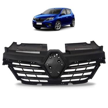 Imagem de Grade Radiador Logan Sandero 2020 2021 2022 2023 2024 - SP ACESSÓRIOS