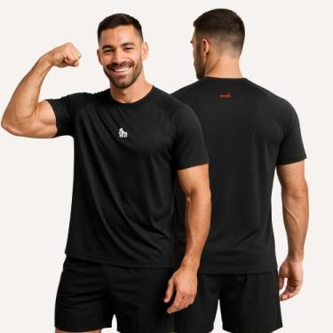 Imagem de Camiseta Masculina Para academia esportes treino Com Proteção UV 50+ T