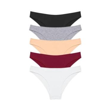 Imagem de Conjunto De Calcinha De Algodão Feminino 5 Peças M-XXL Lingerie Sexy R