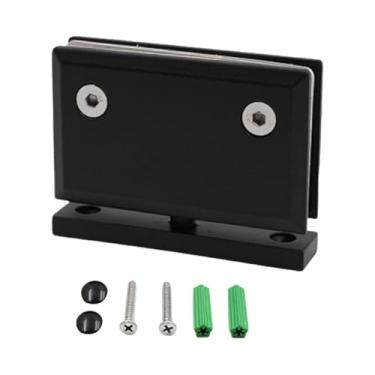 Imagem de Generic Dobradiças para portas de box de vidro 360 graus 25 graus fechamento automático grampo de fixação premium para banheiro aço inoxidável 304 para portas, Style B