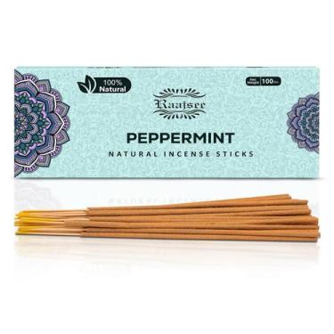 Imagem de Palitos de incenso Raajsee Peppermint 100g 100% naturais