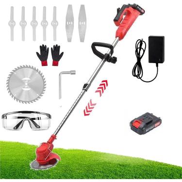 Imagem de Tt Strimmer Sem Fio, 12v / 24v Garden Strimmer Grass Trimmer Lawn Edger Com 3 Tipos De Lâminas, Strimmer Telescópico Sem Fio Com Bateria E Carregador Para Jardim Cortando Gr, B.24v, 2 Battery