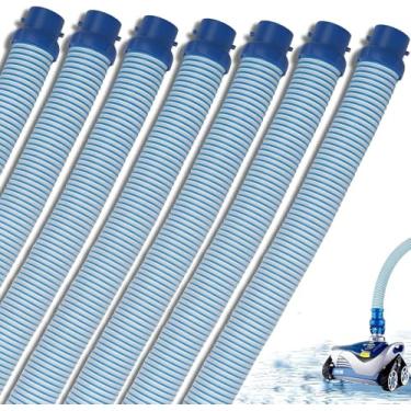 Imagem de Pacote com 7 mangueiras de limpeza de piscina premium R0527700, kit de substituição de mangueira de bloqueio rápido compatível com Zodiac Baracuda MX6, MX8, X7, T3, T5 limpador de piscina