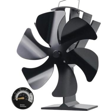 Imagem de Ventilador de fogão Tomersun Wood alimentado por calor para fogão/lare