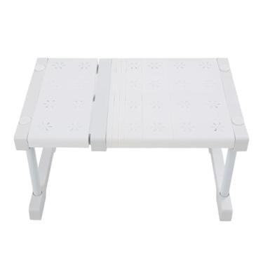 Imagem de Luqeeg Prateleira Expansível para Armário, Divisor Faça Você Mesmo com Altura Ajustável Estilo Moderno, Esteticamemente Forte e Durável para Armário, Guarda Roupa, (Comprimento 27-38cm / 10.6-15in)