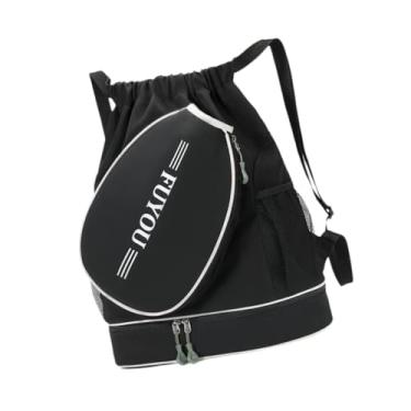 Imagem de oshhni Bolsa de tênis, bolsa para raquete de badminton, mochila de tênis, mochila de academia, bolso lateral para camping, Preto