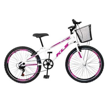 Imagem de Bicicleta Aro 24 Alumínio Kls Sport Gold V-Brake Mono 7V Feminina, Bra