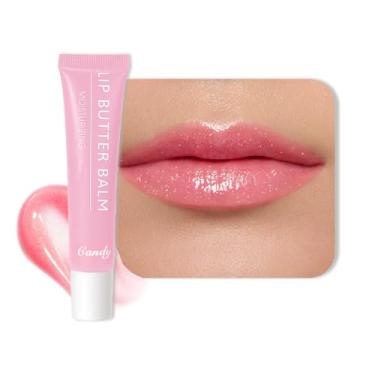 Imagem de Protetor labial hidratante para o verão, brilho labial, protetor labial vegano natural tingido para hidratação instantânea, brilho, hidratação rosa, suaviza e suaviza os lábios secos, hidratante