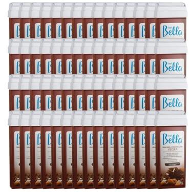 Imagem de Depil Bella Cera Depilatória Roll-on Negra, 60 Unidades, 100g cada, com Cacau e Óleo de Amêndoas