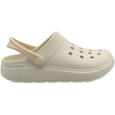 Imagem de Babuche Moleca Perfuros Palmilha Macia Feminina, Branco, 36