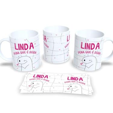 Imagem de Caneca de Porcelana com Estampa Amigas – Amizade Verdadeira (Linda pena que é doida)