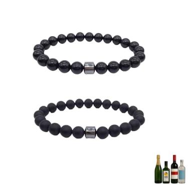 Imagem de TACBSP Conjunto de pulseiras antiálcool Glame para reduzir o desejo de beber e parar de beber álcool manifestação, One Size, Pedra, Sem Pedra Preciosa