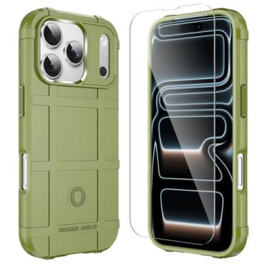 Imagem de LABILUS Capa protetora tática resistente ao desgaste resistente ao desgaste Rugged Shield de 2,4 m compatível com iPhone 17 Pro (6,3 polegadas) - verde exército