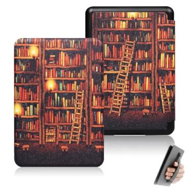 Imagem de GUKSRASO Capa para Kindle 11ª Geração 2024/2022 (6", Modelo: C2V2L3/RS23CV) - Feito de Material à Prova D'água, com Suspensão Automática, Alça de Mão