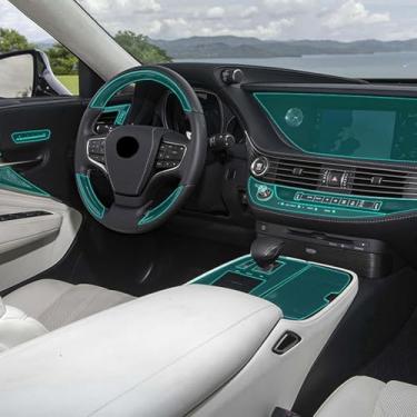 Imagem de FQQPMS Protetor de tela GPS de navegação veicular pré-cortado, filme transparente invisível, filme interior TPU, para Lexus LS LS500 XF50 2018-2021