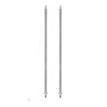 Imagem de Kit 2 Alongadores Cromados De Antena Px 40Cm Caminhão