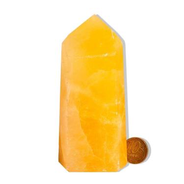 Imagem de Ponta Calcita Mexicana Natural 200 a 320g 10 a 11cm Tipo A