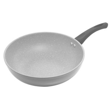 Imagem de Frigideira Wok Indução 28cm Rev Cerâmico Cinza Granilite Lyor