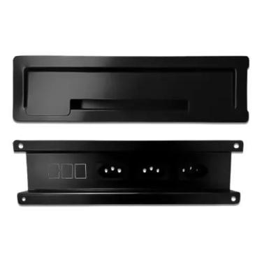 Imagem de Caixa de Tomada Retrátil Embutir 3 Tomadas 10A em Aço Inox Cozinha e E