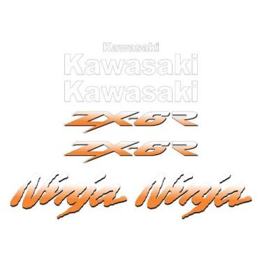 Imagem de Adesivo Compatível para Kawasaki ZX-6R 1999 a 2002 - Protetor Tank Pad