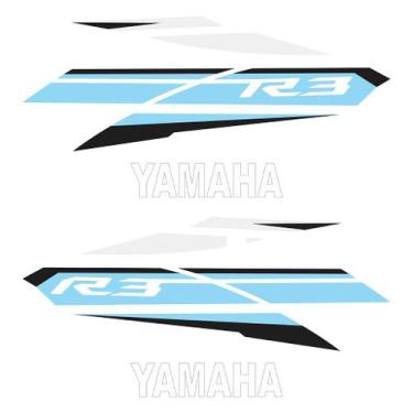 Imagem de Adesivo Protetor Tank Pad Yamaha YZF R3 2017 - Alta Resistência - Crom